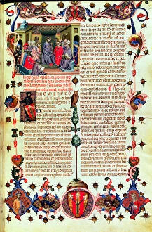 Alphonse III The Benign (1327-1336) presiding the courts held in Montblanc, in 1330