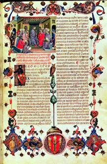 Iberian Prints: Alphonse III The Benign (1327-1336) presiding the courts held in Montblanc, in 1330