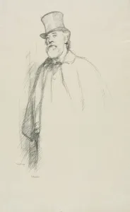 Alphonse Legros, 1897. Creator: William Rothenstein (British, 1872-1945)