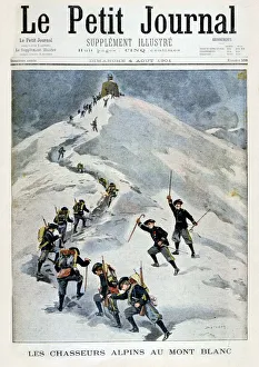 Supervisor Prints: Alpine hunters on Mont Blanc, 1901