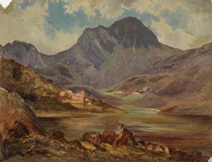 Alpine lake in Bavaria, 1873. Creator: Johan Knutson