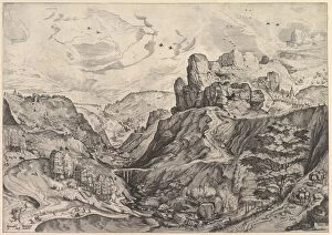 The Metropolitan Gallery: Alpine Landscape with a Deep Valley from The Large Landscapes, ca. 1555-56