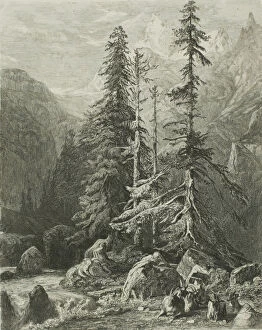 Goats Collection: Alpine Landscape, n. d. Creator: Alexandre Calame