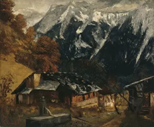 Courbet Jean Desire Gustave Gallery: An Alpine Scene, 1874. Creator: Gustave Courbet