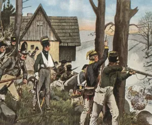 O H W Prints: The Alpine War in the County of Kladsko, 1807, (1936). Creator: Unknown