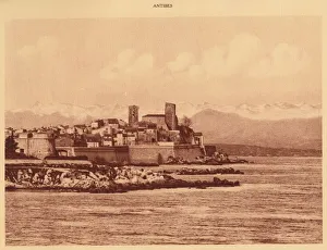 La Cote Dazur De Marseille A Menton Prints: The Alps Ridge and Antibes, 1930. Creator: Unknown