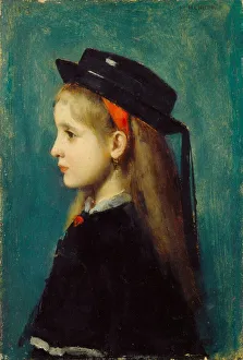 Jean Henner Prints: Alsatian Girl, 1873. Creator: Jean Jacques Henner