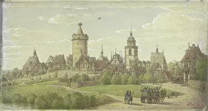 Skyline Prints: Alsfeld in Upper Hessia, 1900. Creator: Peter Becker