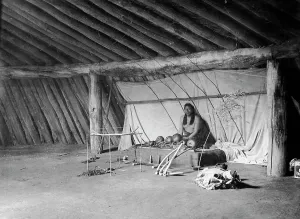 Arikara Prints: The altar, 1908, c1908. Creator: Edward Sheriff Curtis