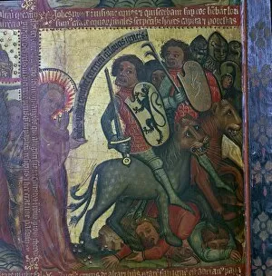 Detail from the Altar of the Apocalypse, 14th century. Artist: Master Bertram of Hamburg