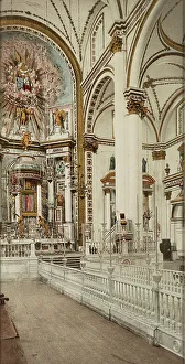 Photochrom Print Prints: The altar, Church of Guadaloupe