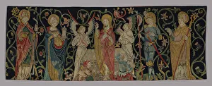 Liturgical Prints: Altar Frontal depicting The Resurrection with Four Saints