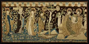 Ecclesiastical Gallery: Altar Frontal, Germany, c. 1450. Creator: Unknown