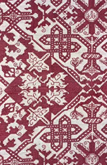 Linen Plain Weave Prints: Altar Frontal, Italy, 17th century. Creator: Unknown
