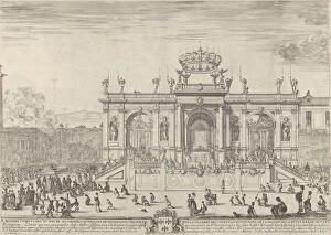 King Louis Xiv Of France Gallery: The altar of the holy sacrament; at left, the sacrament beneath a canopy, carried in p