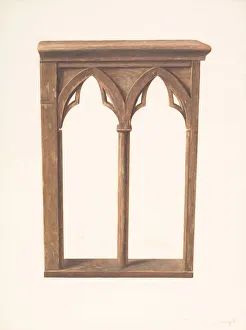 Runyan Manuel G Prints: Altar Rail Gate, c. 1939. Creator: Manuel G. Runyan