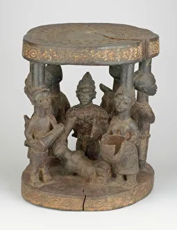 Altar Stool, Nigeria, Mid-/late 19th century. Creator: Unknown Altar Stool, Nigeria, Mid-/late 19th century. Creator: Unknown
