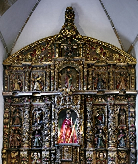 Altarpiece of twelve apostles, Sanctuary, San Andres de Teixido, Galicia, Spain, 2000. Creator: Miguel Lopez de la Pena