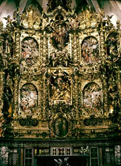Costa Collection: Altarpiece of the Church of Santa Maria of Arenys (1706 - 1712), work by Pau Costa
