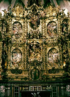 Costa Collection: Altarpiece of the Church of Santa Maria of Arenys (1706 - 1712), work by Pau Costa
