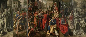 Marten De Vos The Elder Prints: Altarpiece of the Guild of the Minters, 1602. Creator: Martin de Vos