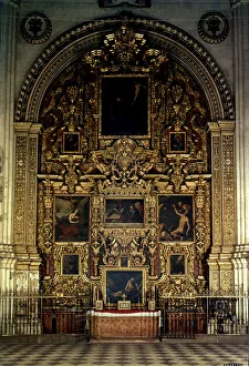 Granada Prints: Altarpiece of Jesus Nazareno in the Cathedral of Granada