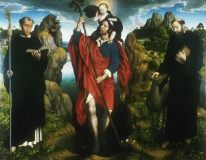 Altarpiece of the Moreel chantry, 1484. Artist: Hans Memling Altarpiece of the Moreel chantry, 1484. Artist: Hans Memling