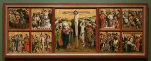 Altarpiece with The Passion of Christ, c. 1440s. Creator: Master of the Schlagl Altarpiece