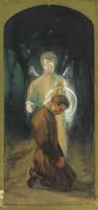 Penitent Prints: Altarpiece sketch, c1910s. Creator: Verner Thome