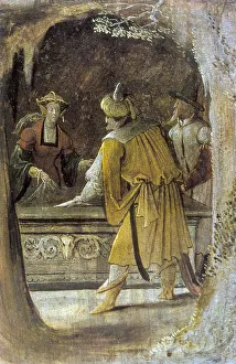Detail from the altarpiece of St Anthony, 16th century