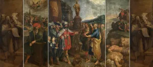 Francken Frans Ii Prints: Altarpiece of the Stonemasons, 1624. Creator: Frans Francken II