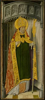 Mitre Collection: Altarpiece from Thuison-les-Abbeville: Saint Honore, 1490 / 1500. Creator: Unknown
