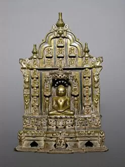 Educator Gallery: Altarpiece with Twenty-Second Jaina Tirthankara Neminatha Surrounded by Twenty-... 1498