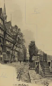 Fritz Stoltenberg Prints: Alte Strasse, 1893. Creator: Fritz Stoltenberg