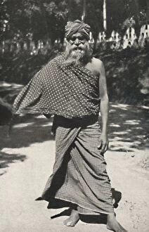 Kandy Gallery: Alter singhalesiscer Arbeiter aus Kandy, 1926