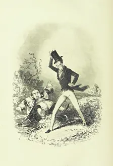 Annoyance Prints: Altercation between two men, 1853. Creator: Unknown