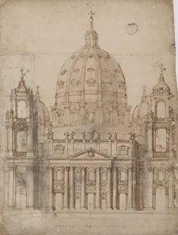 Biblioteca Apostolica Vaticana Gallery: Alternative Proposal for the facade of Basilica of St. Peter in the Vatican