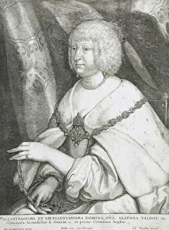 Althea Talbot, Lady Arundel, 1646. Creator: Wenceslaus Hollar