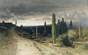 Rocky Landscape Prints: At Alushta, 1860. Artist: Orlovsky, Vladimir Donatovich (1842-1914)