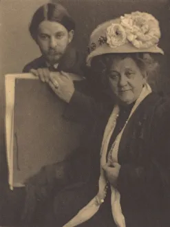 Alvin Langdon Coburn and His Mother, c. 1909. Creator: Clarence H White