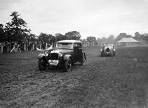 Bugatti Type 44 Gallery: Alvis FWD and Bugatti Type 44 taking part in the Bugatti Owners Club gymkhana, 5 July 1931