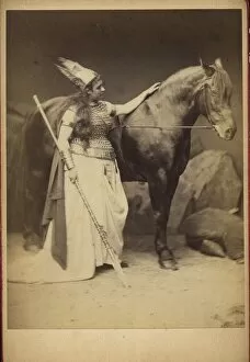Amalie Materna (1844-1918) as Brunnhilde in Opera Der Ring des Nibelungen by R. Wagner, 1876