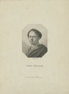 Ca 1820 Collection: Amandus Gottfried Adolf Müllner (1774-1829), ca 1820. Creator: Bollinger, Friedrich Wilhelm