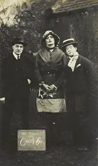 Cross Dressing Prints: Amateur actors performing 'Carry On', (between 1910 and 1919?). Creator: Unknown