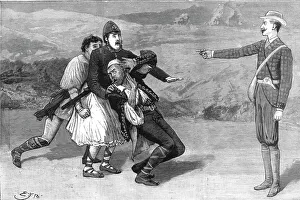 Am Dram Prints: Amateur Dramatics at the Opera Comique- Scene from Joan the comic opera played for the benefit of Creator: Unknown
