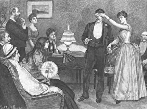 Blindfold Gallery: Amateur Thought-Reading, 1889. Artist: R Taylor