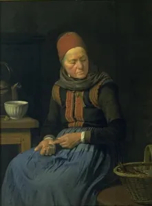 Exner Johan Julius Prints: An amateur wife, 1852. Creator: Julius Exner