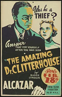 Play On Words Prints: The Amazing Dr. Clitterhouse, San Francisco, 1938. Creator: Unknown