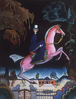 State Russian Museum Gallery: Amazon, 1918. Artist: Kandinsky, Wassily Vasilyevich (1866-1944)