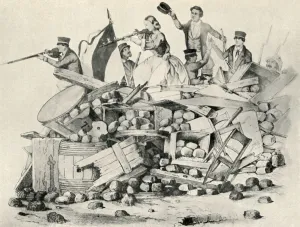 Prague Collection: An Amazon on the Barricades, 19th century, (1947). Creator: Unknown